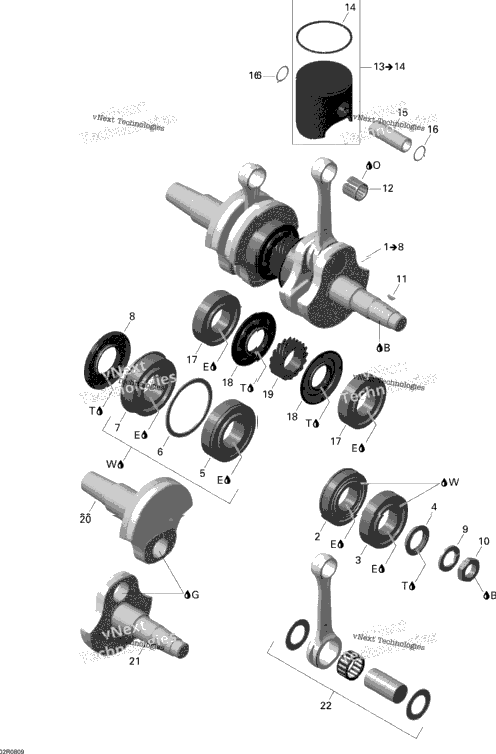 Crankshaft And Pistons
