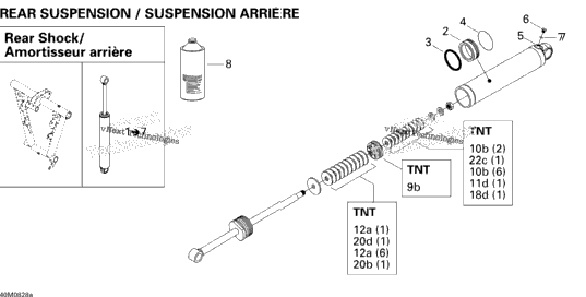 Take Apart Shock, Rear 1