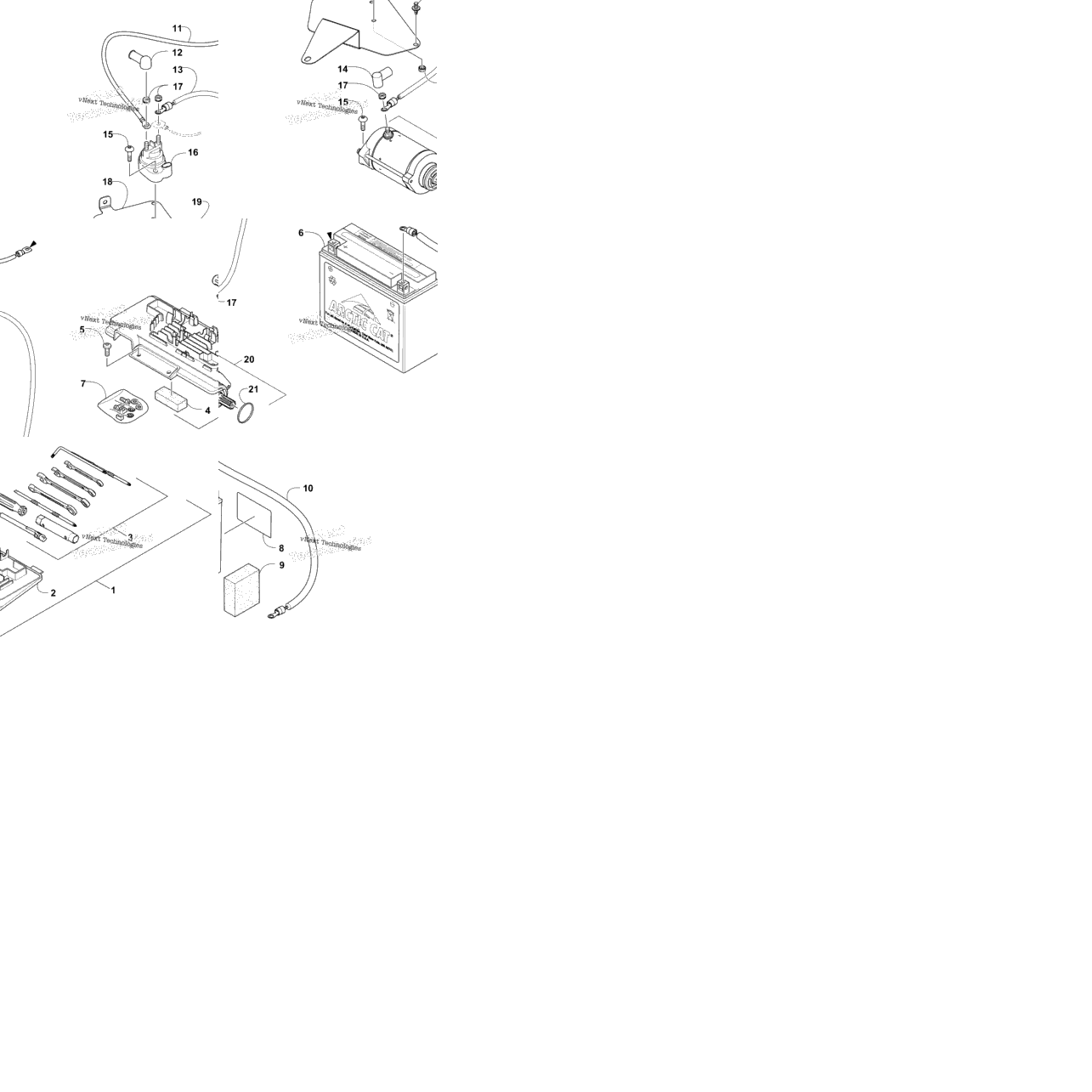 Battery And Starter Assembly
