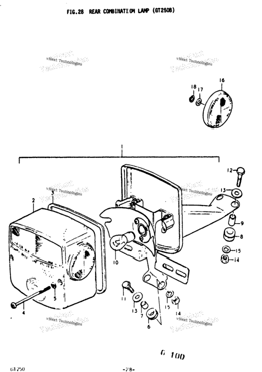 Rear Combination Lamp (Gt250b)