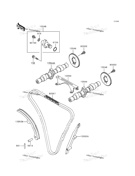 Camshafts/Tensioner