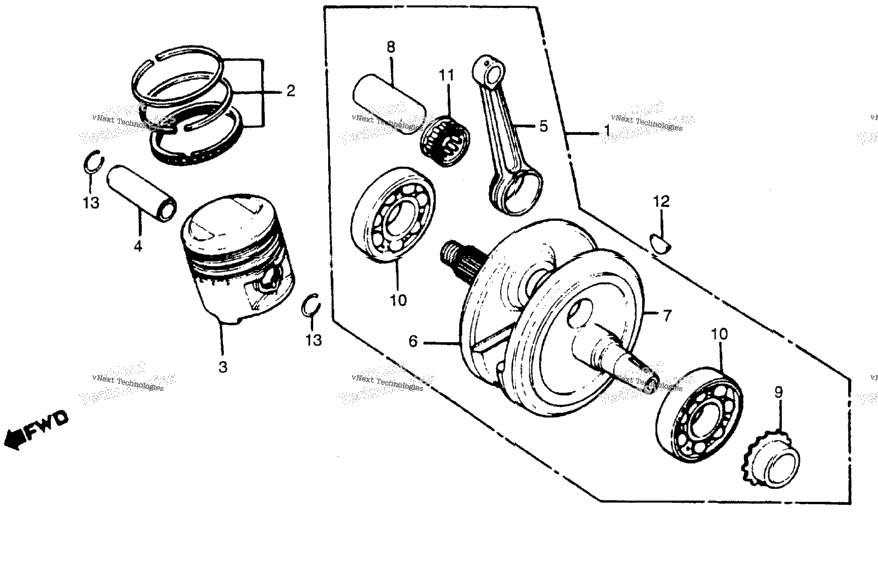 Crankshaft + Piston