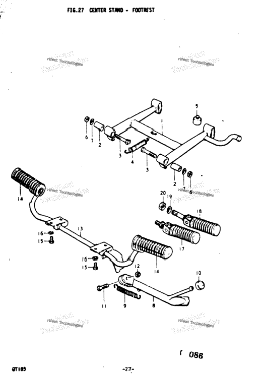 Center Stand - Footrest