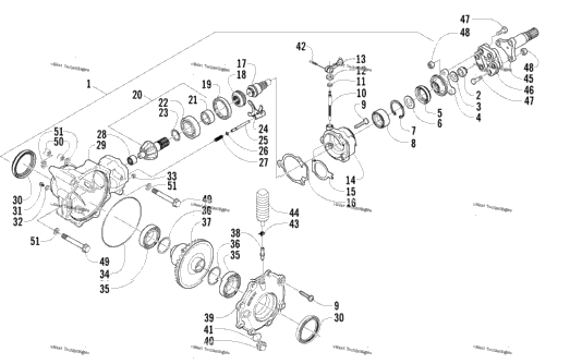 Front Drive Gearcase Assembly