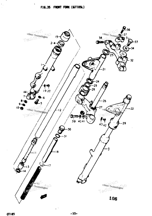 Front Fork (Gt185l)