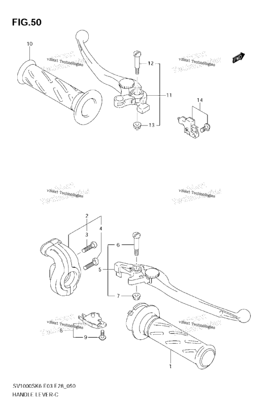 Handle Lever (Sv1000s)