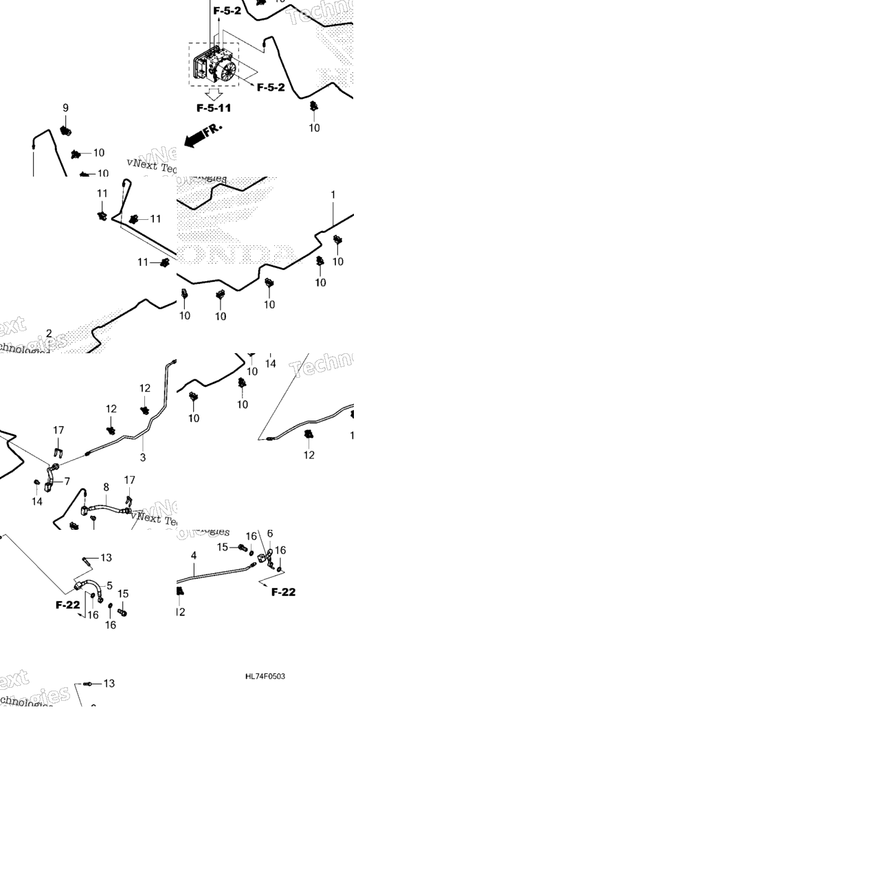 Rear Brake Pipe@Rear Brake Hose (2)