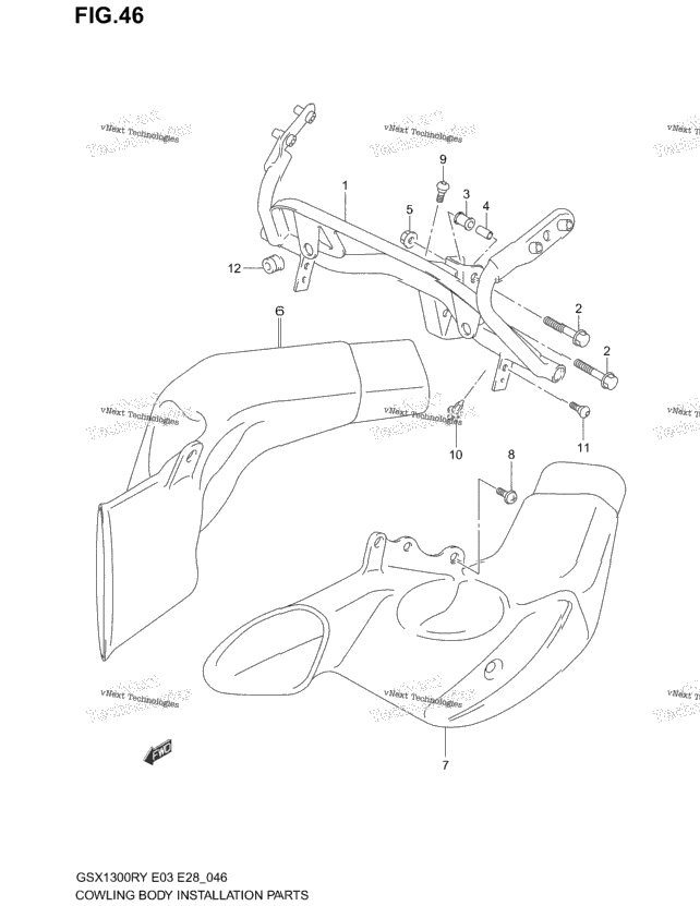 Cowl Body Installation Parts