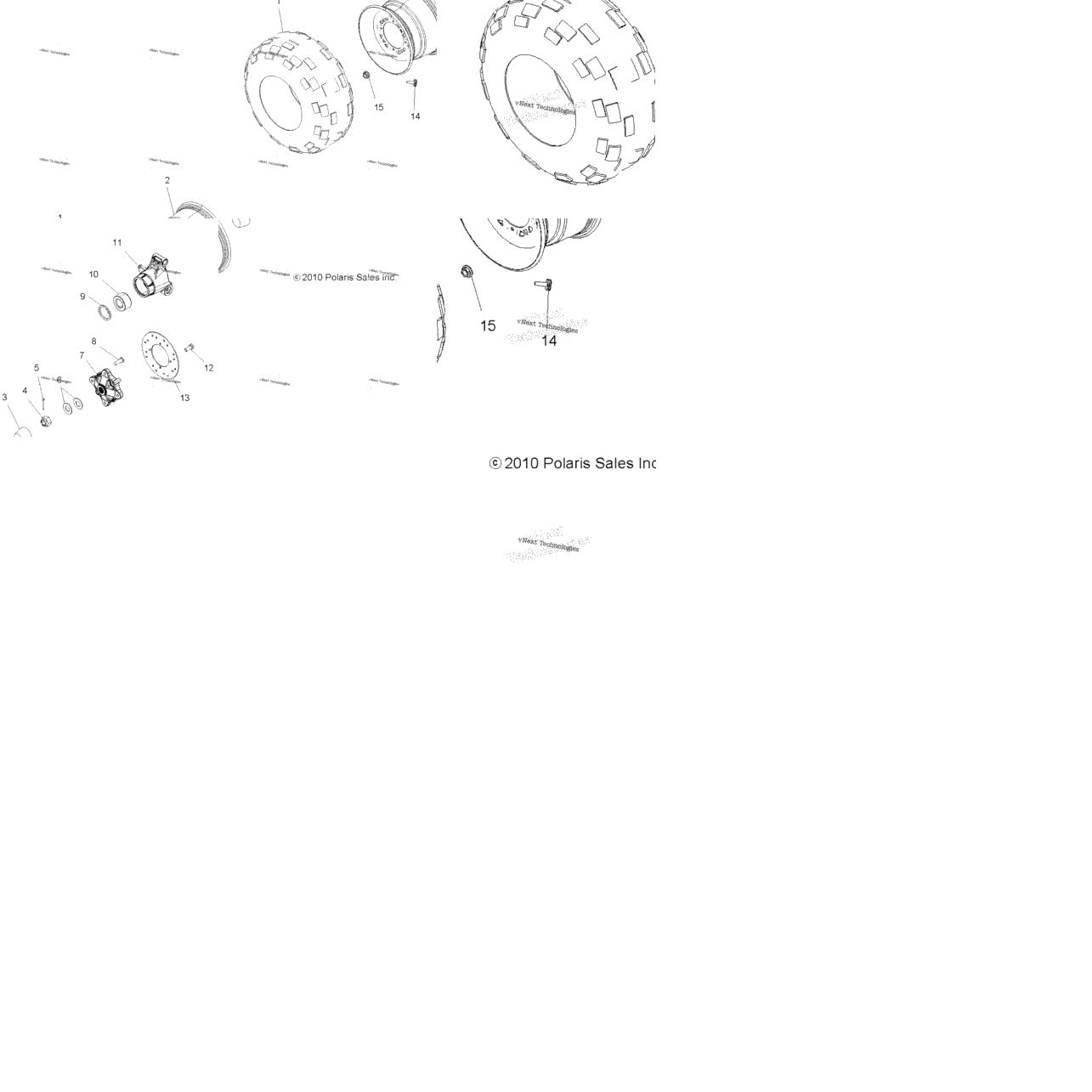 Wheels, Rear Tire & Brake Disc