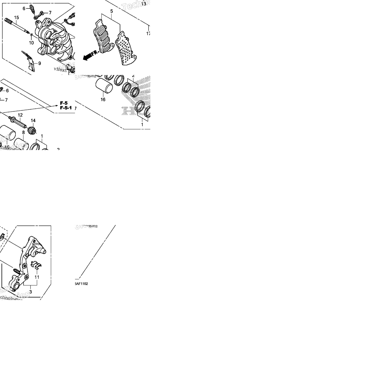 Right Front Brake Caliper ('08-)