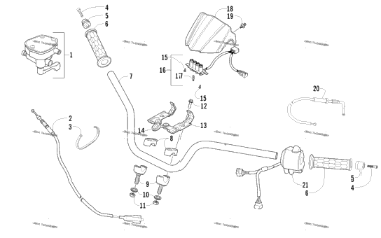 Handlebar And Controls Assembly