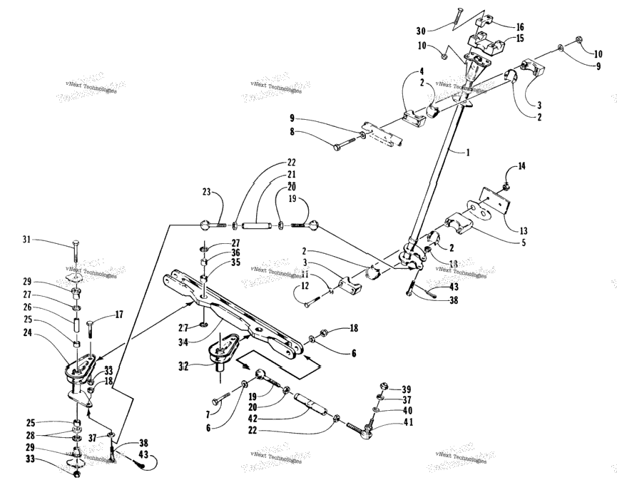 Tie Rod And Steering Post Assembly