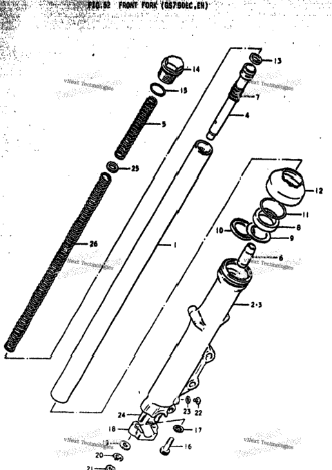 Front Fork (Gs750ec