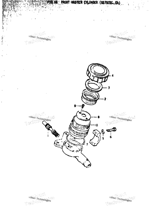 Front Master Cylinder (Gs750ec