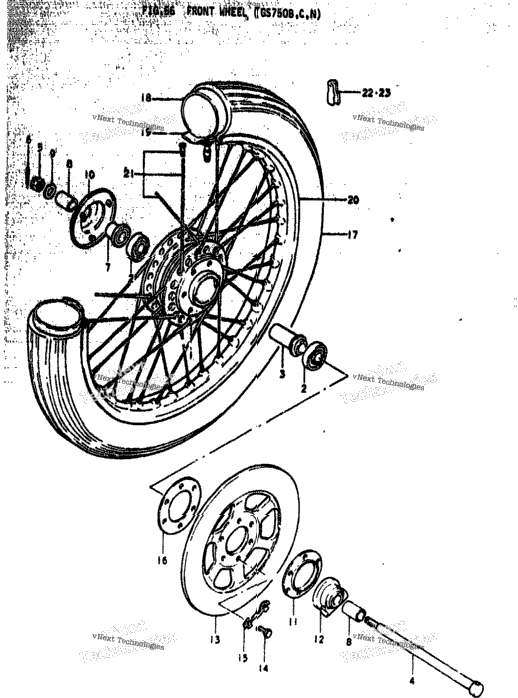 Front Wheel (Gs750