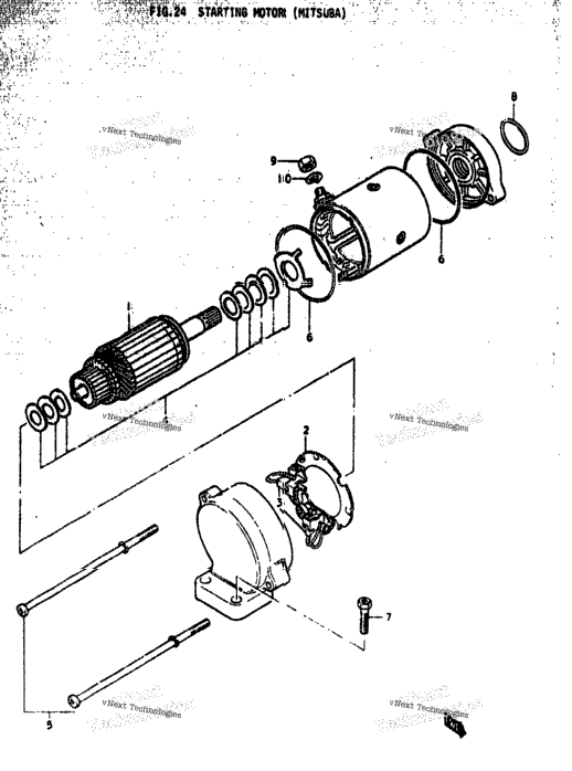 Starting Motor (Mitsuba)