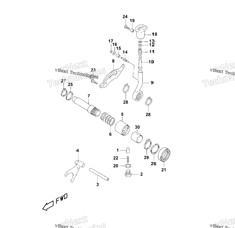 Hi/Lo Shifter Assembly