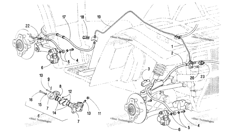 Hydraulic Brake Assembly