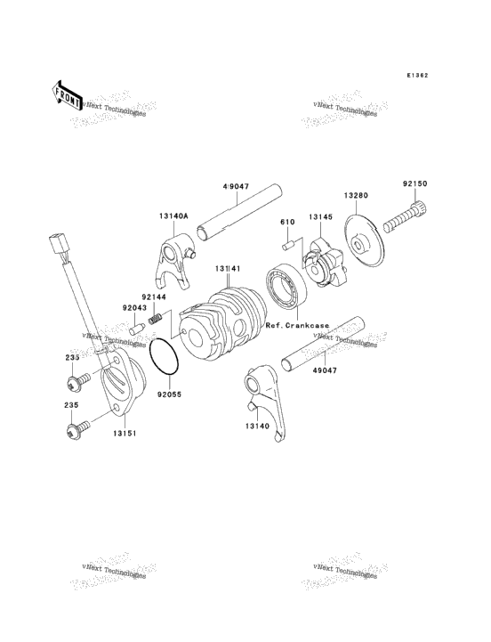 Gear Change Drum/Shift Fork(S)