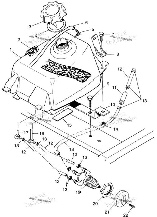 Fuel Tank Xplorer 400L
