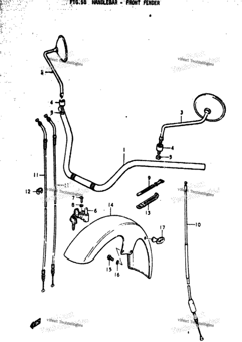 Handlebar - Front Fender