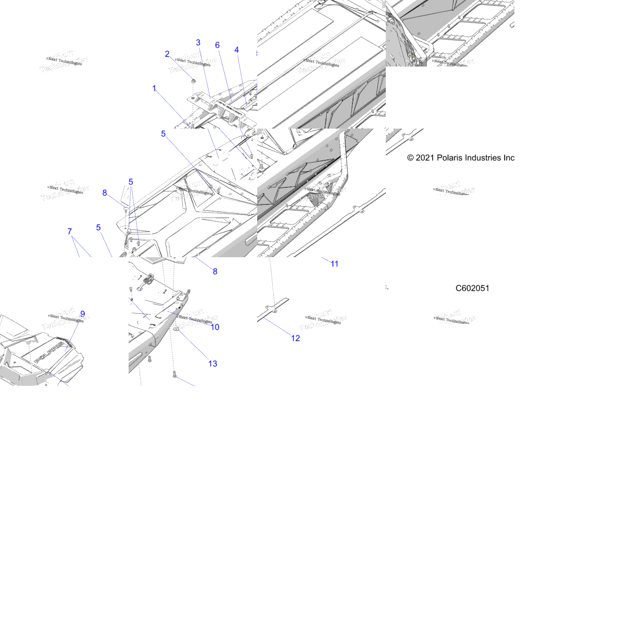 Chassis, Rear, Misc. Covers And Snowflap