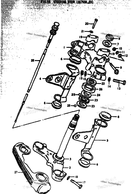 Steering Stem (Gs750n