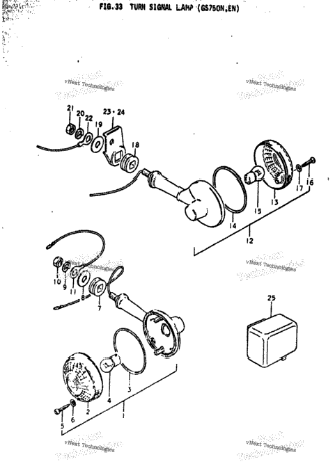 Turn Signal Lamp (Gs750