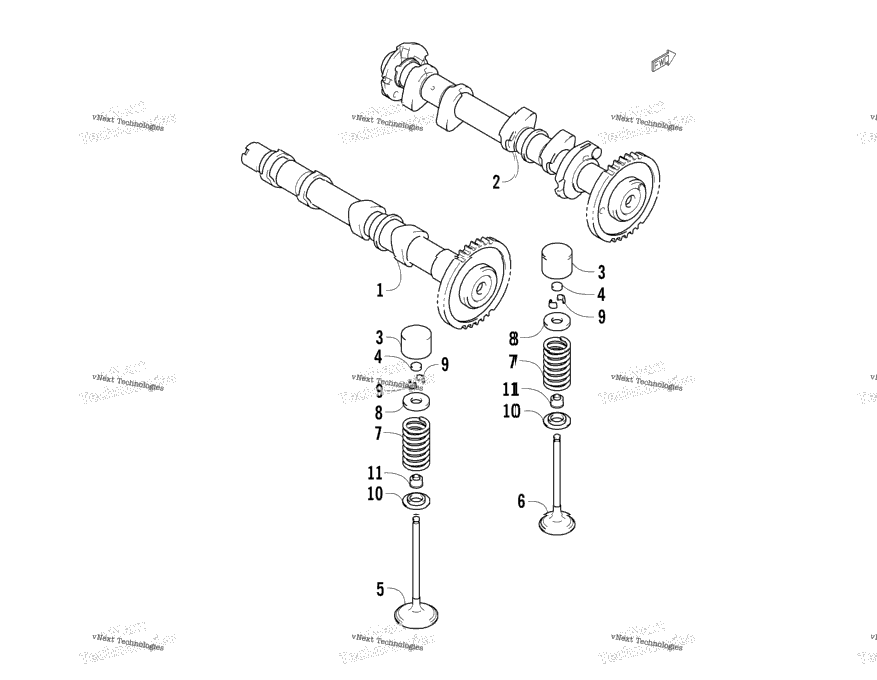 Camshaft/Valve Assembly