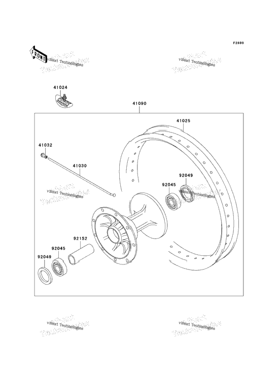 Optional Parts (20In Front Wheel)