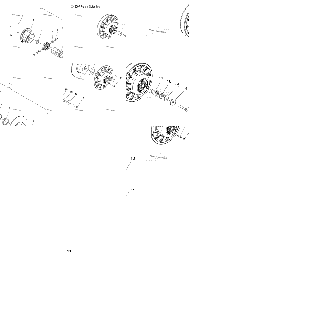 Drive Train, Secondary Clutch