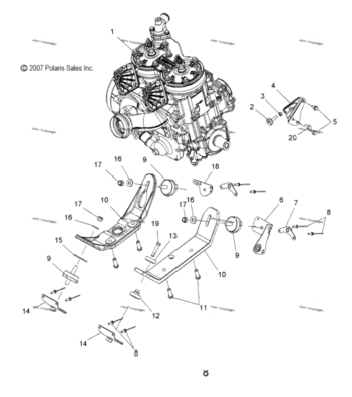 Engine, Mounting