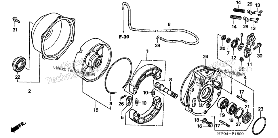 Rear Brake Panel
