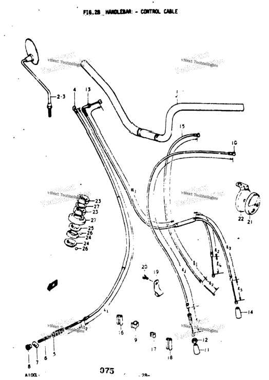 Handlebar - Control Cable