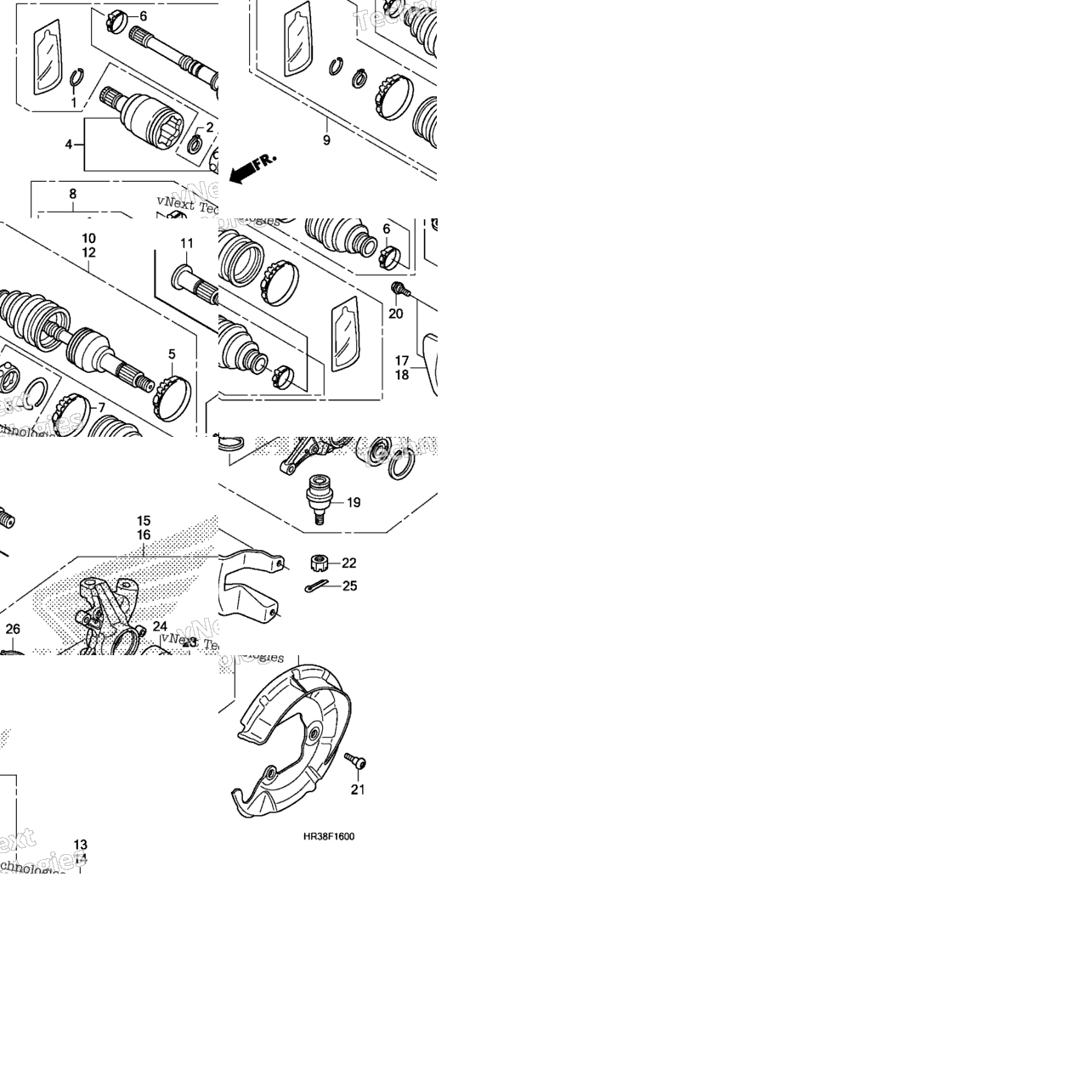 Front Knuckle@Front Drive Shaft