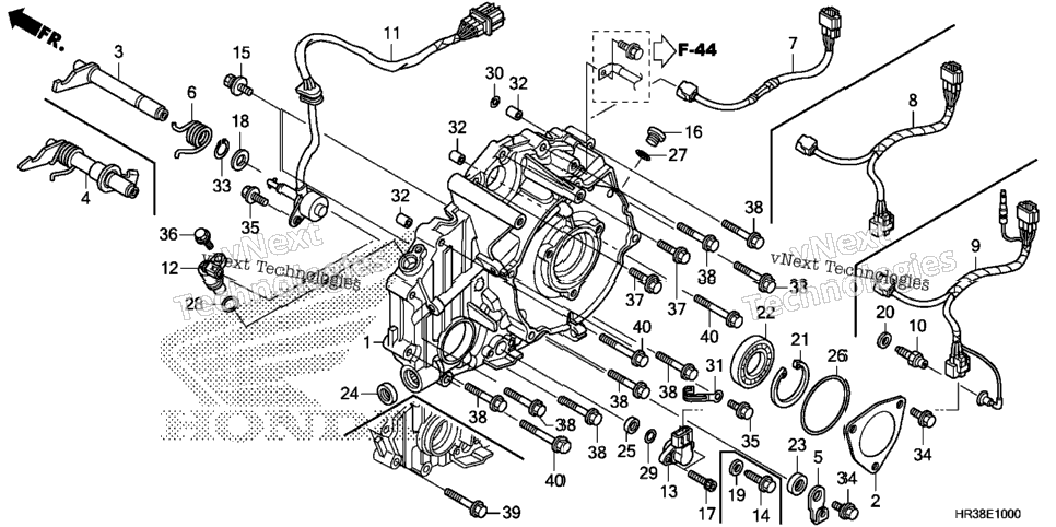 Rear Crankcase Cover