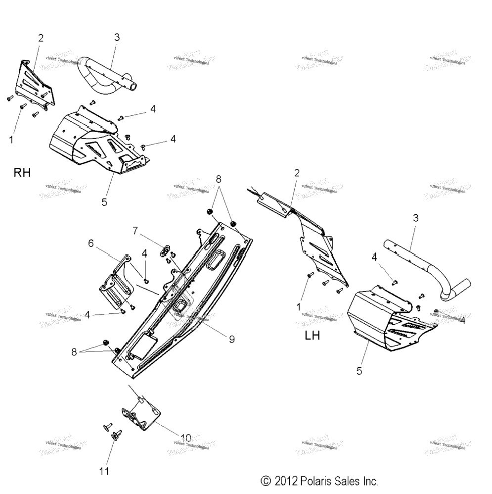 Chassis, Clutch Guard & Footrests