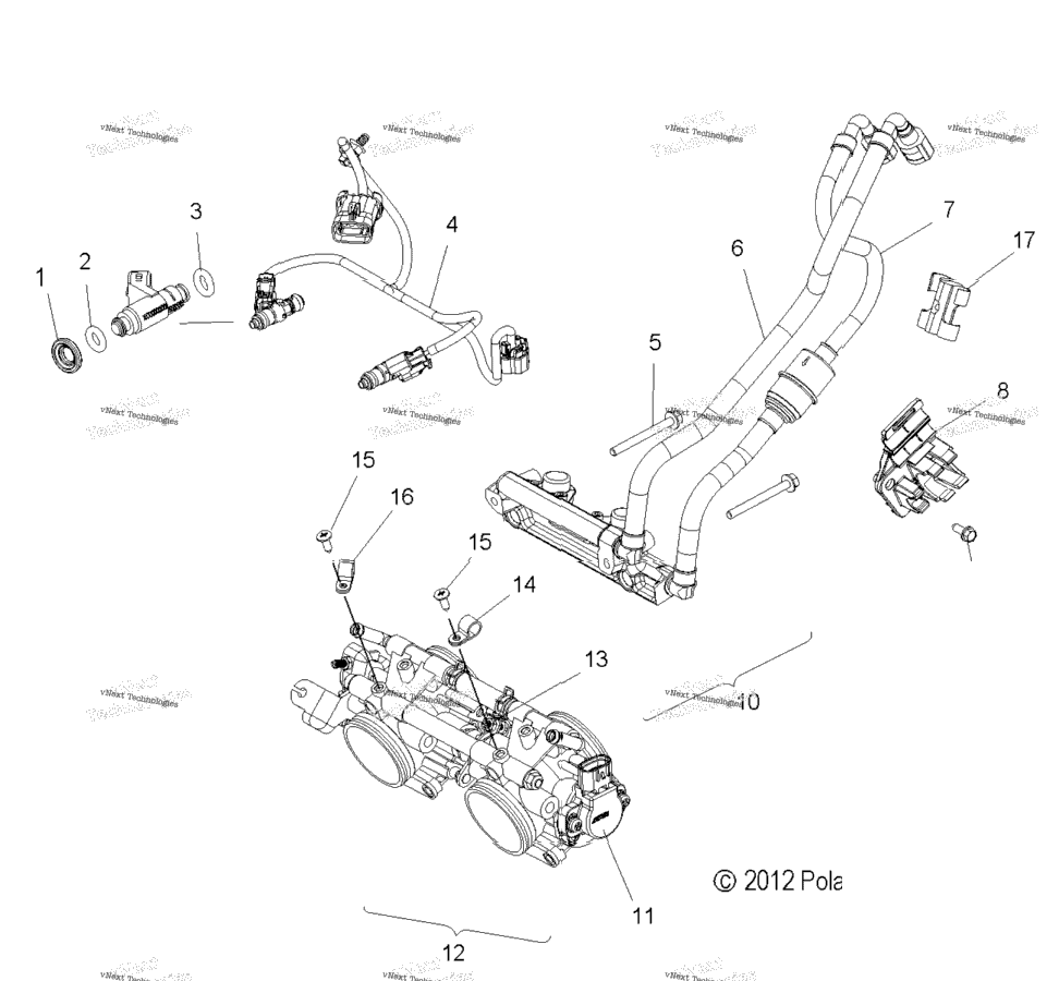 Fuel System, Rail, Lines & Throttle Body
