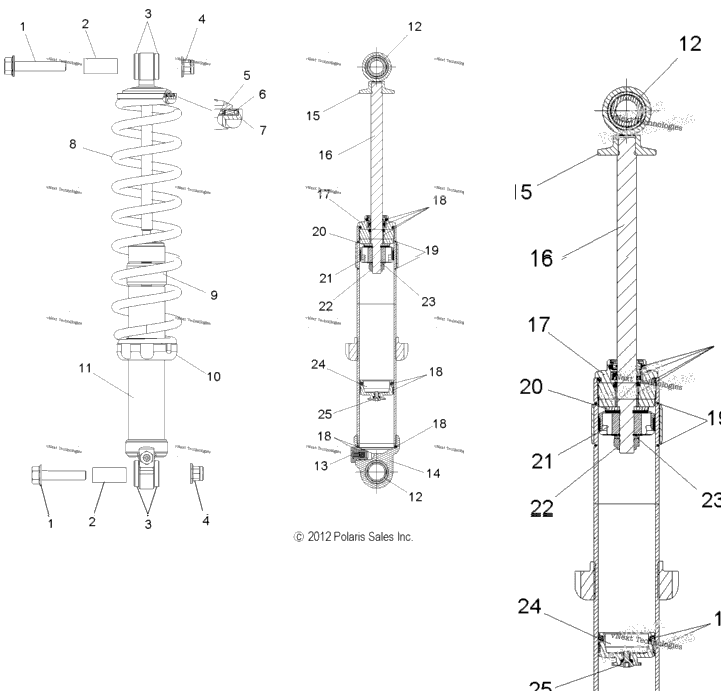 Suspension, Shock, Rear (49Snowshockrear)