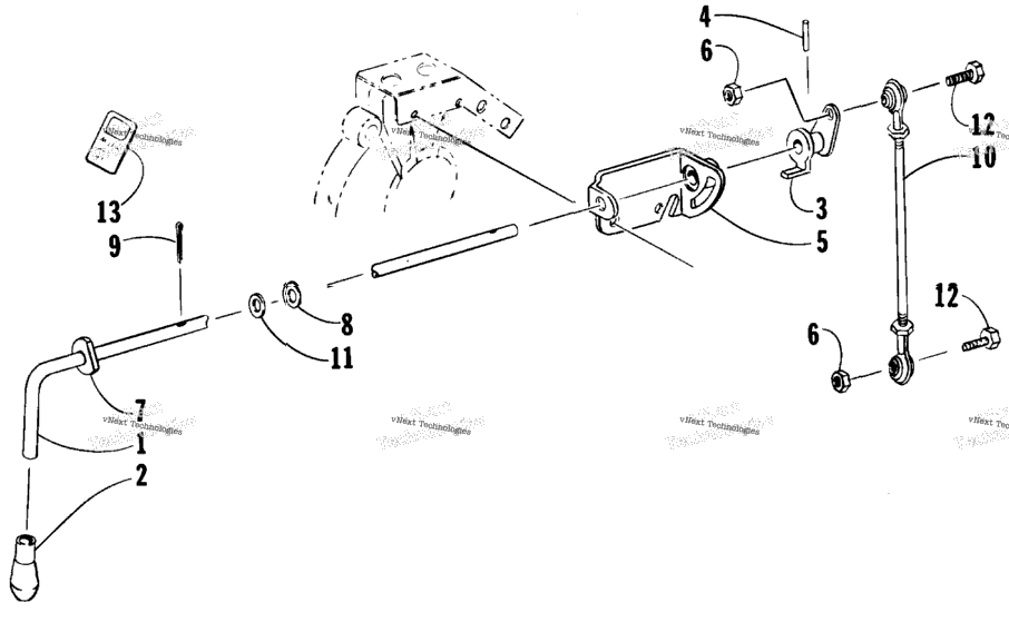 Reverse Shift Lever Assembly