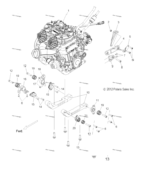 Engine, Mounting All Options