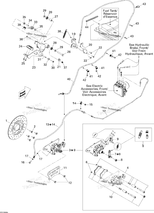 Hydraulic Brake, Rear Se5 Electronic