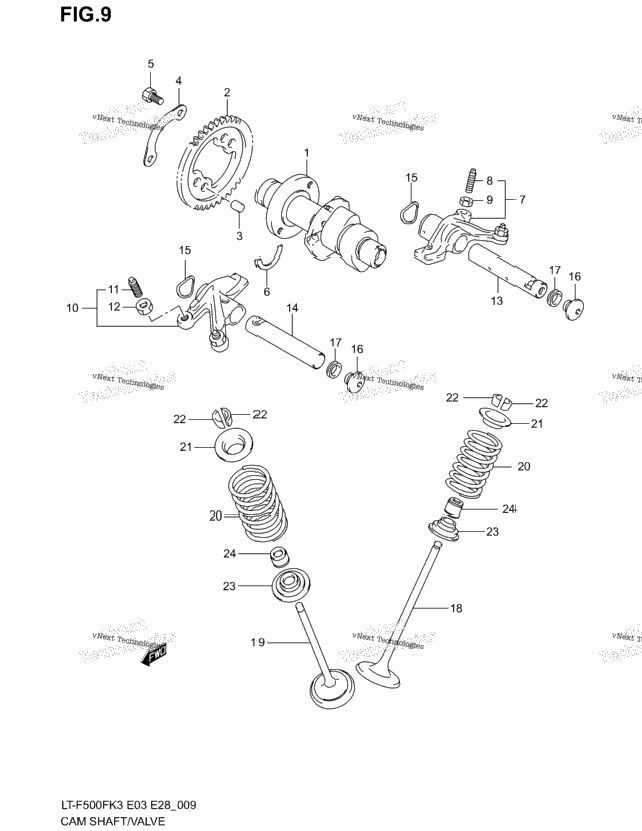 Cam Shaft - Valve
