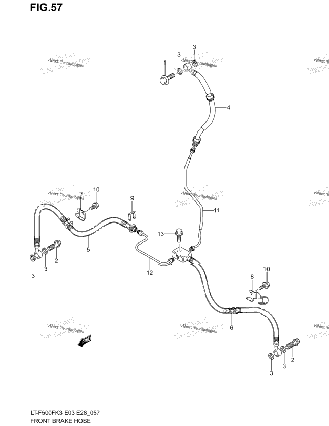 Front Brake Hose