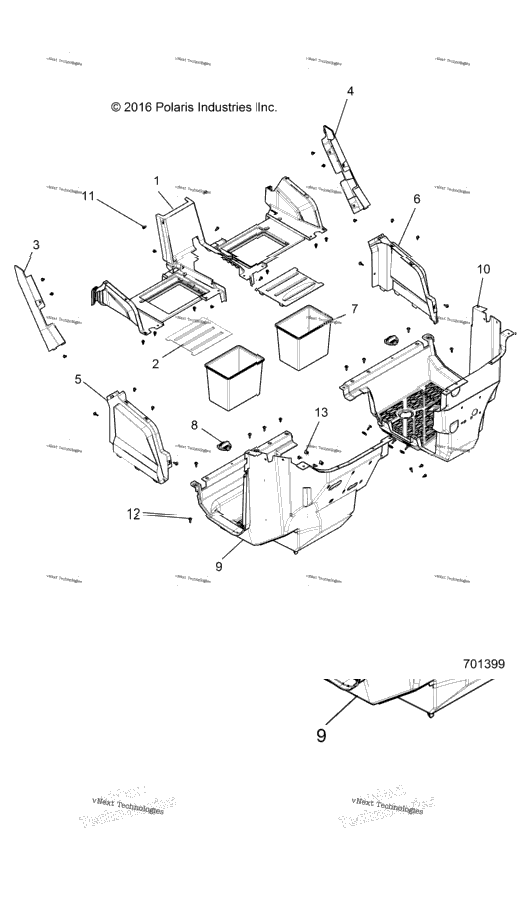 Body, Front Closeoff And Floor