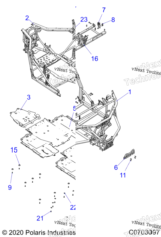 Chassis, Main Frame And Skid Plates