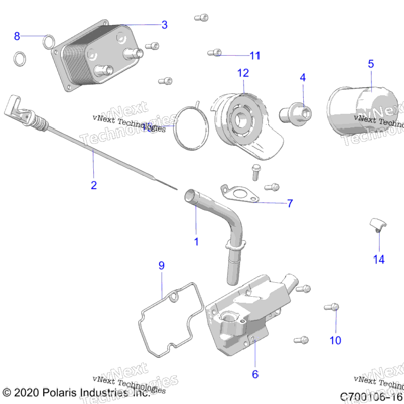 Engine, Dipstick And Oil Filter