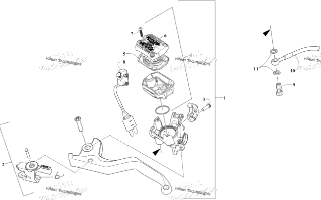 Hydraulic Brake Control Assembly