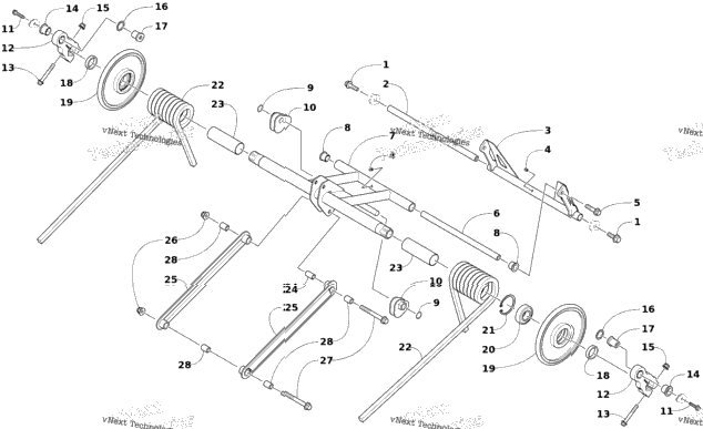 Rear Suspension Rear Arm Assembly