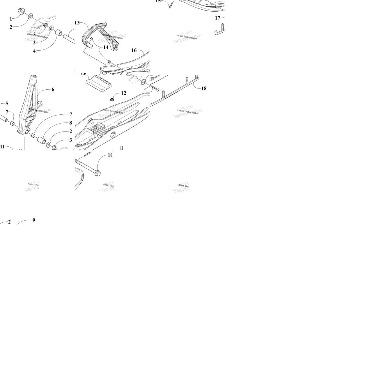 Ski And Spindle Assembly